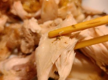 step6: 雞肉軟嫩不乾柴。