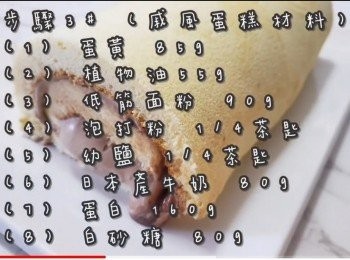 step21: <span class="group_3">步驟3#</span> (戚風蛋糕材料)