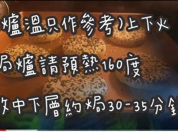 step1: 成品約6個3Q餅

(爐溫只作參考)上下火

焗爐請預熱160度

放中下層約焗30-35分鐘