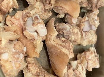 step10: 白鑊煎豬手豬腳去水份