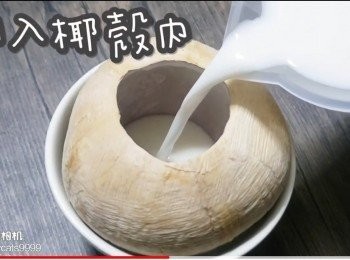 step11: 倒入椰殼內