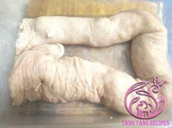 step5: 套成兩套豬大腸。