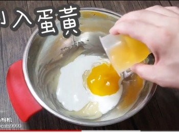 step24: 倒入蛋黃