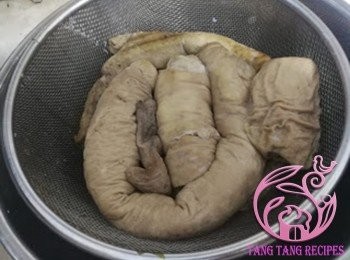 step9: 取出，隔去水份，放涼備用。