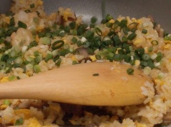 step2: 再加入其他<span class="group_1">食材</span>，鹽和醬油調味，最後加入青蔥。

完成！
