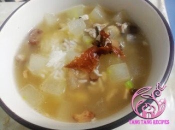 step11: 加入陳皮火鴨絲冬瓜粒湯