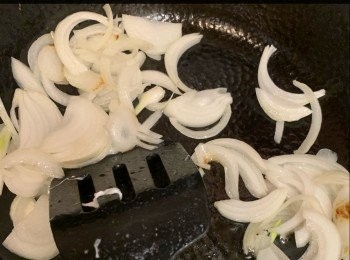 step6: 加入牛柳炒熟