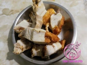 step2: 燒肉用碟盛起備用。