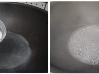 step5: 將雞湯煮熱， 用適量生粉水推煮成流琉璃芡