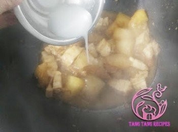 step7: 加入生粉水埋獻即可。