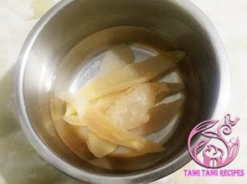 step1: 海螺片清水浸6小時至軟身。