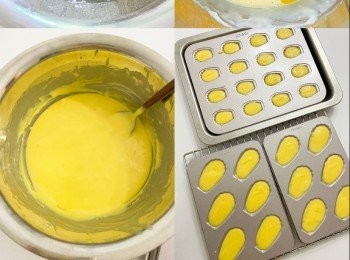 step4: 倒入模具中，170度焗10-14分鐘（視乎模具大小）