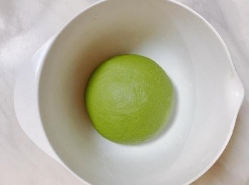 step4: 取出麵團，以布蓋上，在室溫發酵1小時 (由於天氣熱，放室溫已可以)。