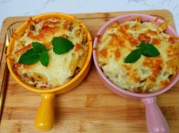 step5: 美味的焗烤義大利麵就完成囉!