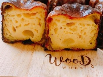 step8: 放涼切開一半看內餡組織