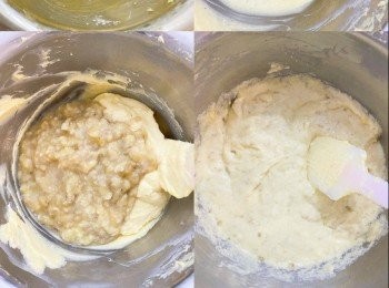 step5: 加入香蕉蓉拌勻