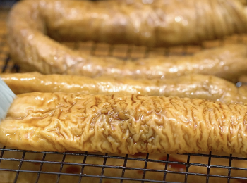 step7: 把豬大腸風乾
Let pig intestine dry