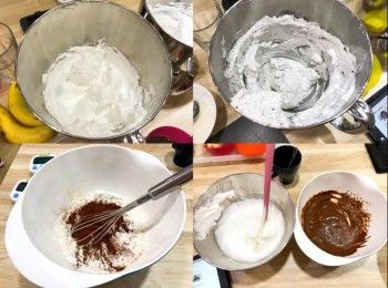 step2: 打發忌廉，用香蕉作夾心
外面裝飾即可