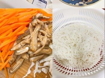 step2: 煮開米粉，瀝水備用
