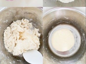 step2: 所有材料搓至成團，發酵一小時