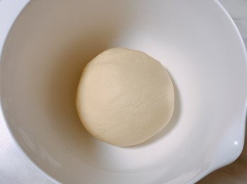 step3: 取出麵團，以布蓋上，在室溫發酵1小時