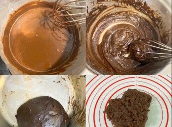 step3: 饀：隔水煮至濃稠，用刮刀拌成團
平均分13份，搓圓備用