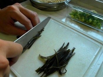step2: 昆布切絲
