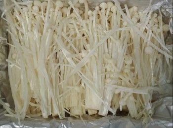 step1: 沙白用鹽水清洗，再開鹽水浸半小時瀝乾水份備用，粉絲用水浸至軟身你干水份備用，金菇菜用水清洗將尾部切去，將它撕開備用