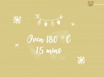 step14: 180度預熱好焗爐，焗15分鐘直至表面金黃色