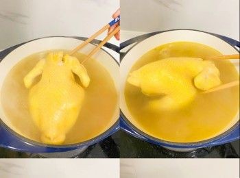 step6: 洗淨小棠菜，放入另一細煲淥熟
雲呑/ 水餃放入另一細煲煲熟