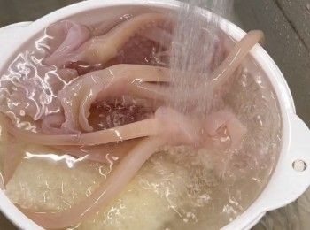 step3: 汆水後，過冷河