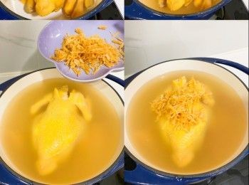 step5: 滾起後以細火加蓋煲30分鐘