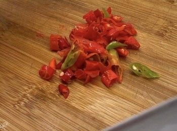 step2: 將辣椒切碎