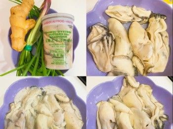 step1: 預備<span class="group_1">食材</span>，用生粉或鹽洗蠔2至3次，瀝乾