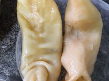 step2: 第二天早上取出，又再以1/同樣步驟蒸10-15分鐘取出泡冰水蓋好放雪櫃浸發過夜