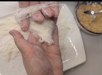 step14: 溫柔地捲起。