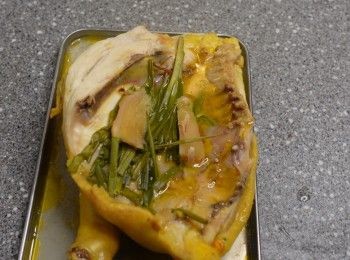 step3: 三黃雞蒸15分鐘