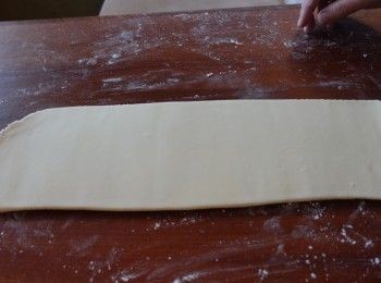 step3: 以橫接直推方式 推成15吋長