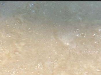 step9: 白果熱水中煮約 3 分鐘，取出後去衣，去除白果芯。