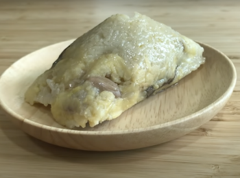 step5: 煮好的粽放涼，冷藏一晚，再蒸來吃