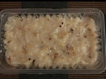 step5: 將素蘿蔔糕冷却後，切片備用。