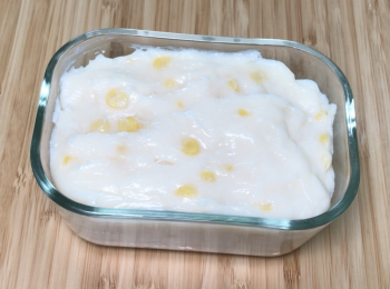 step5: 倒入玻璃容器，冷卻後，冷藏4小時以上