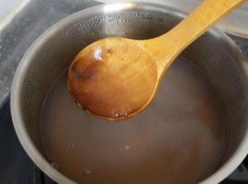 step4: 燜30分鐘後 直至西米變成透明