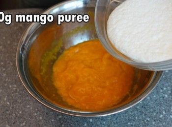 step5: 與200克芒果茸混合