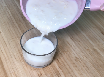 step5: 倒入玻璃容器