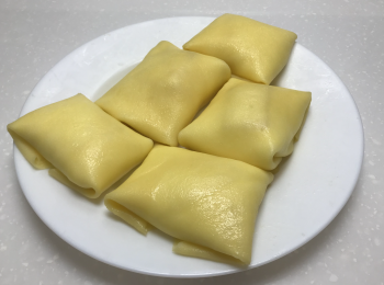 step6: 芒果班戟可現吃或冷藏完再吃