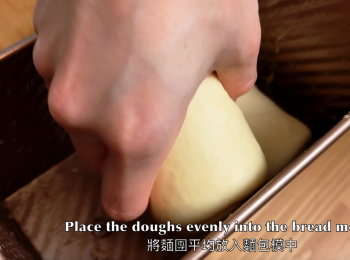 step16: 將麵團放入麵包模