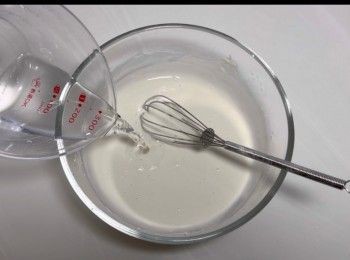 step3: 拌勻粉漿。