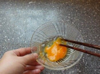 step2: 雞蛋一隻打散