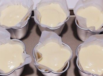 step3: 拌好既蛋糕糊非常光滑